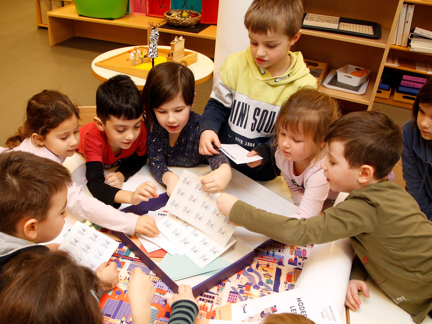 Kindergruppe bei Werkstatt